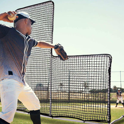Kapler L Replacement Baseball Pitching Protective Screen 7X7FT (Black)