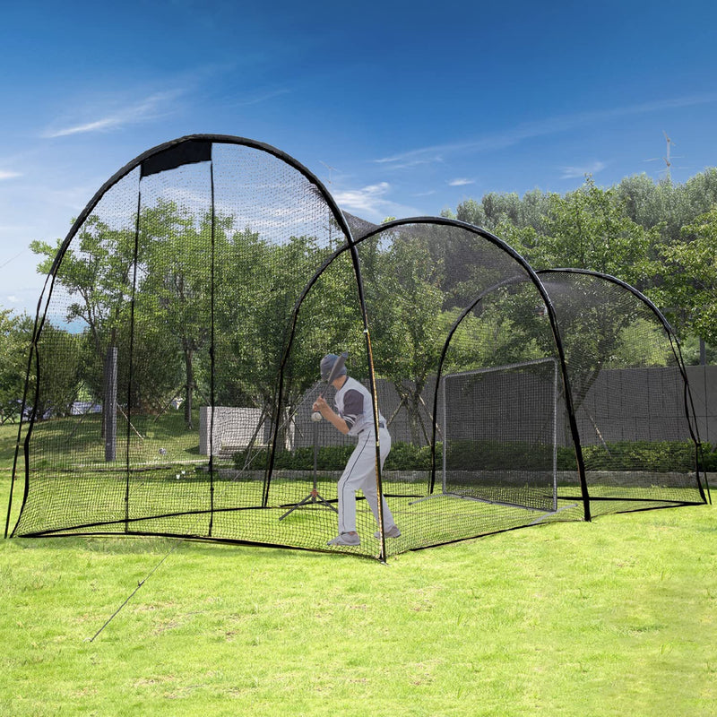 Kapler Batting Cage Netting 16x10x10FT Only Net-Not Include Frame and Pole,Heavy Duty Large Baseball Softball Batting Cages Net for Kids Practice