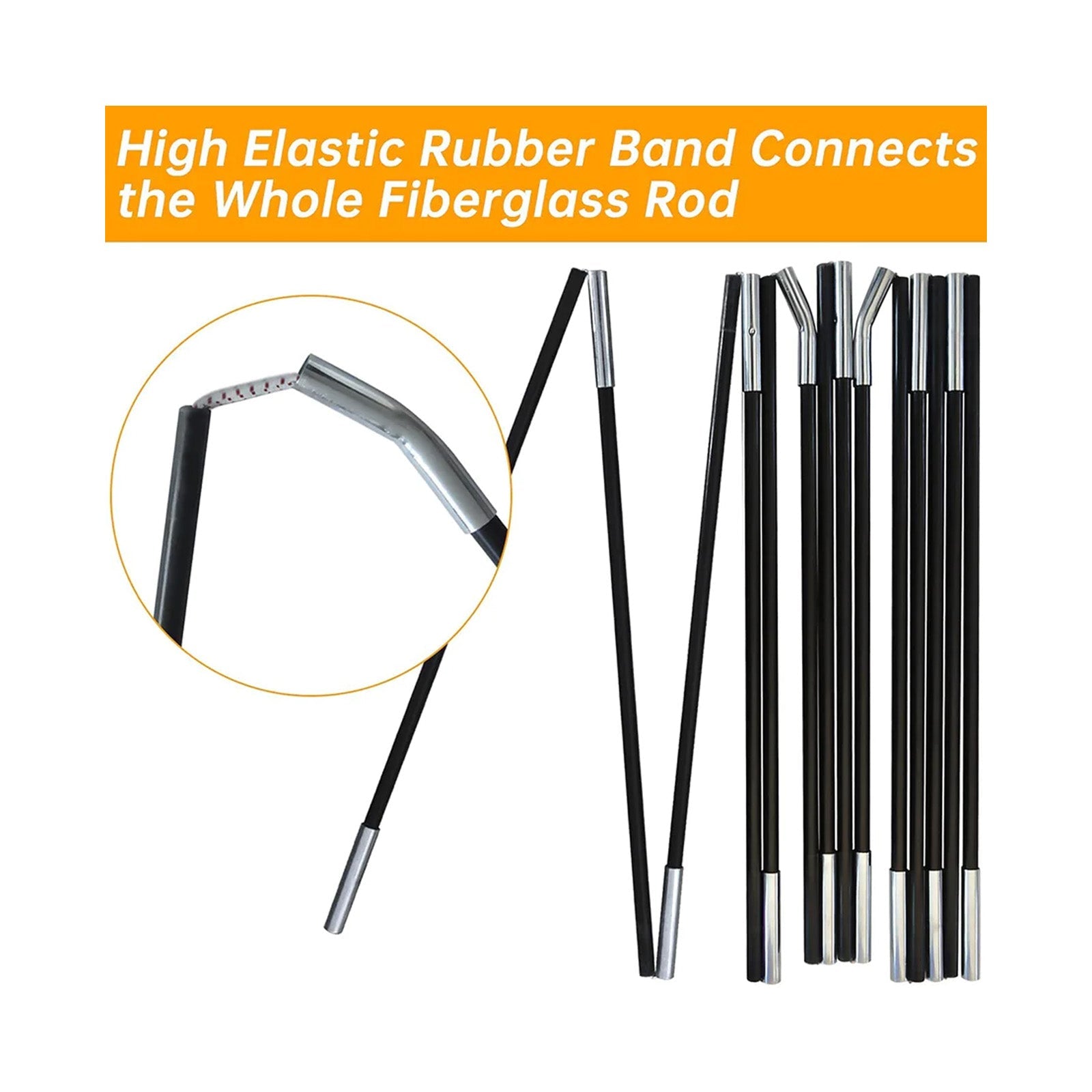 Kapler Golf Replacement Curved Poles 10x7x6 12X7X6.6