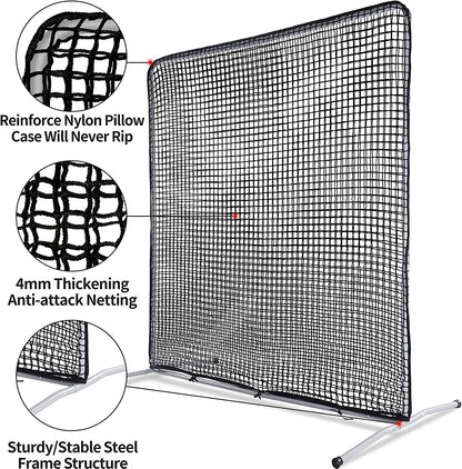 7x7Baseball Screen Pitching Protective Net/ Softball Pitching Screen