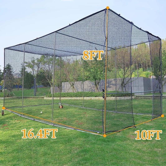 Kapler Baseball Pitching Cage 16X10X8ft - Kapler Sports