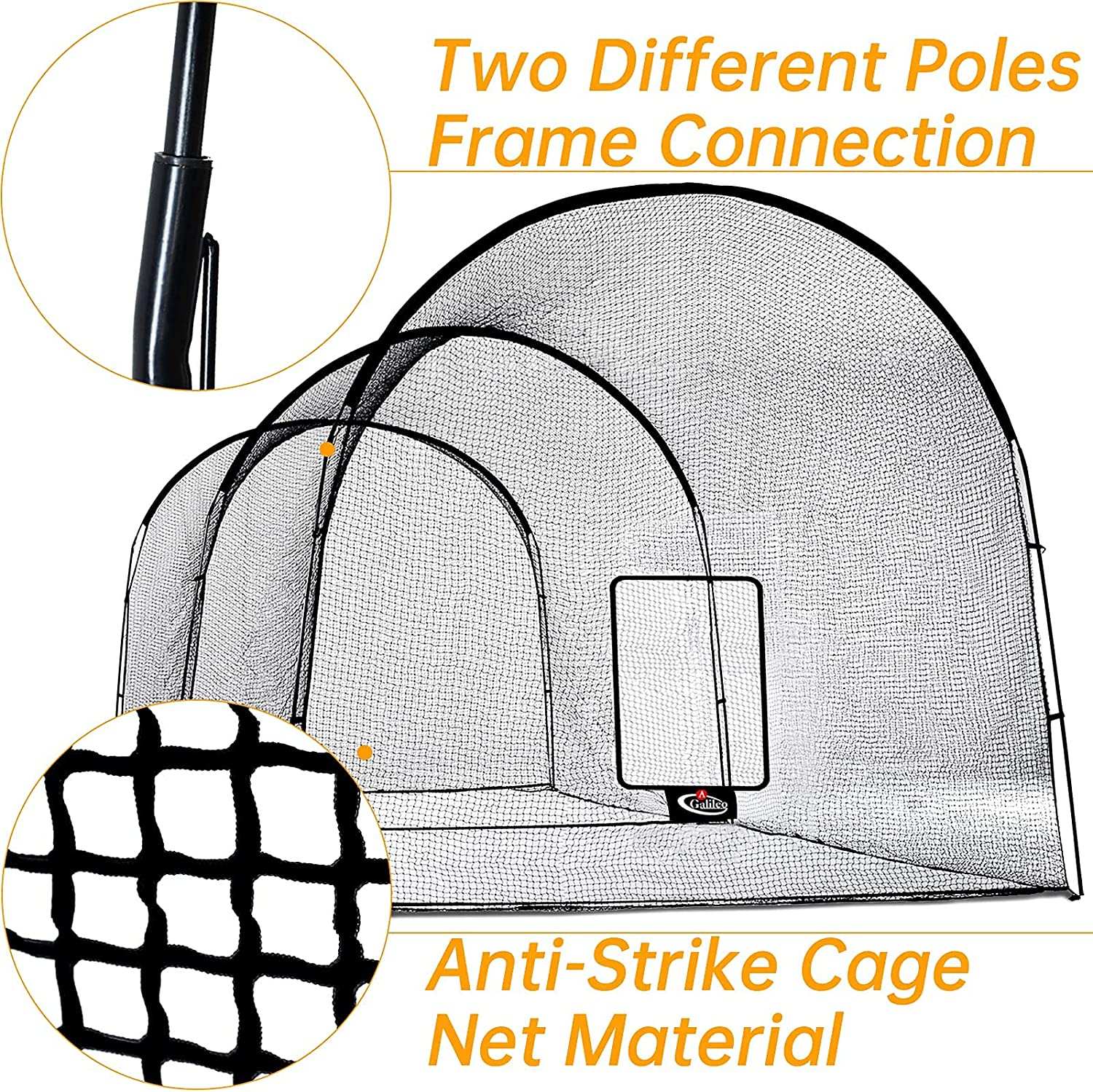Kapler Baseball Batting Cage 22X12X10