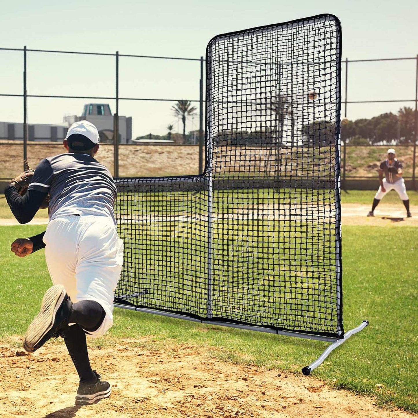 Kapler L Replacement Baseball Pitching Protective Screen 7X7FT (Black)