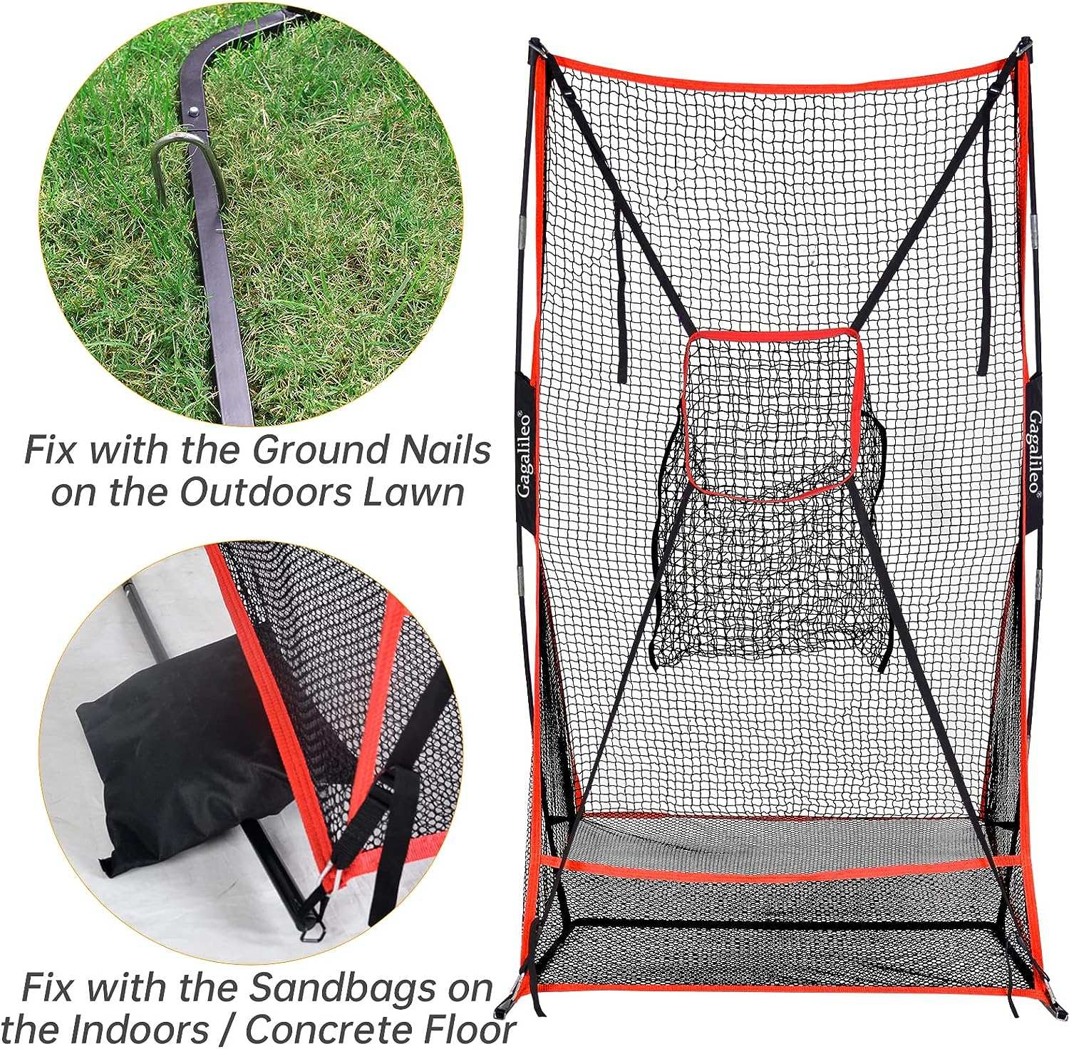 Kapler Football Throwing Net 6x3ft