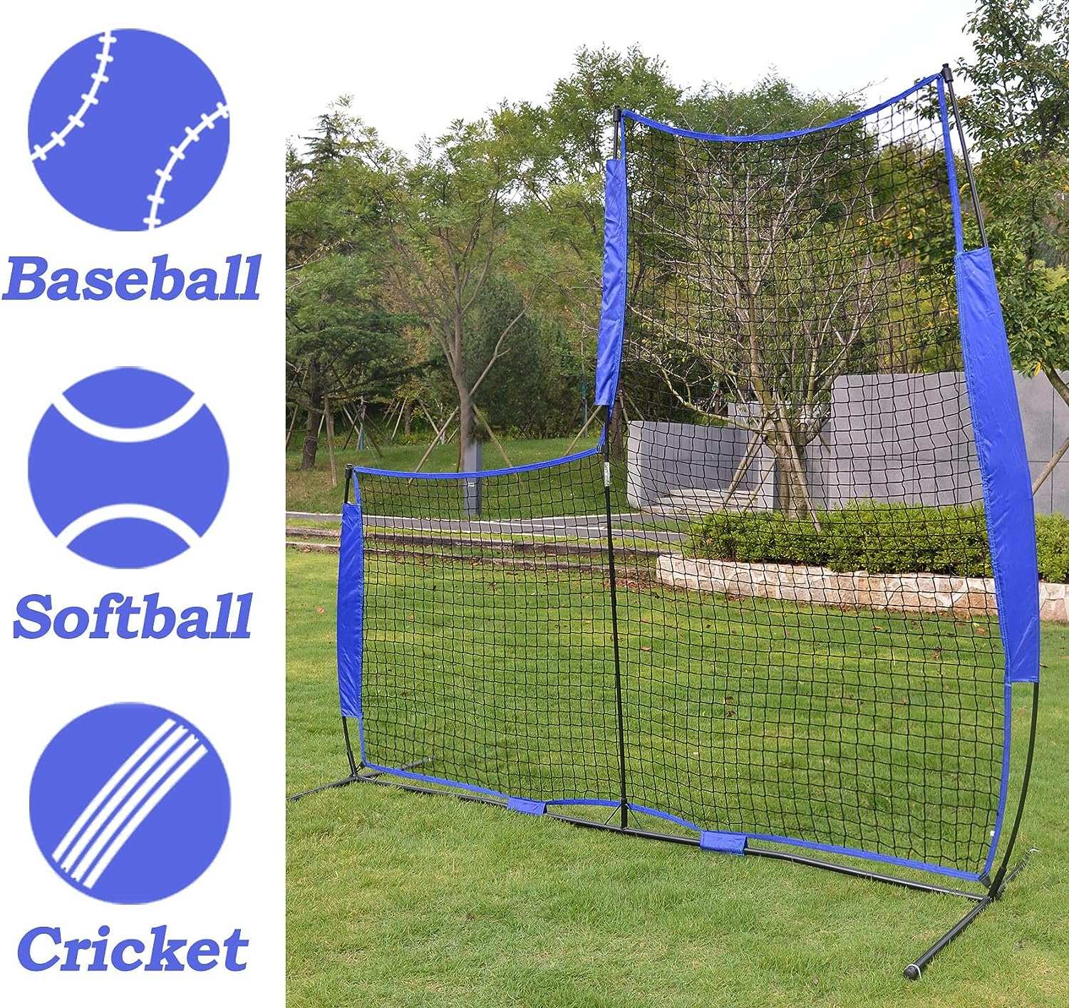 Kapler L-Shaped Softball relacement Pitching Screen 7X7ft