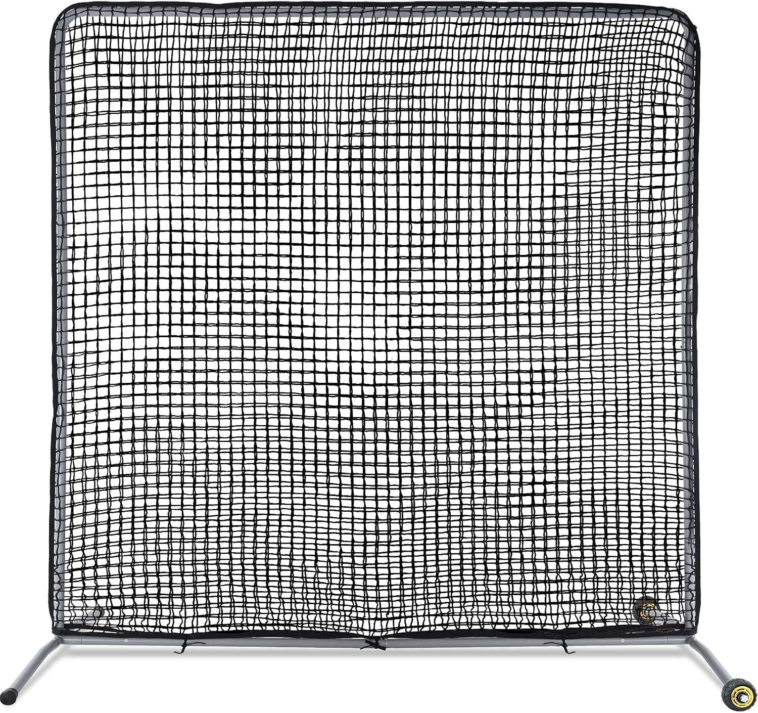 Kapler Baseball Pitching Screen Protective Net with Wheels 7x7Ft