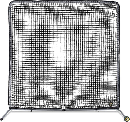 Kapler Baseball Pitching Screen Protective Net with Wheels 7x7Ft