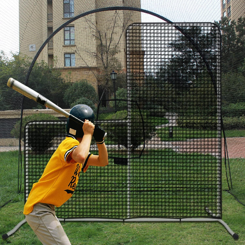 Kapler Baseball and Softball Batting Cage Netting 44x12x10FT-Net Only,Pole and Frame Not Include,Heavy Duty Batting Cages Nets