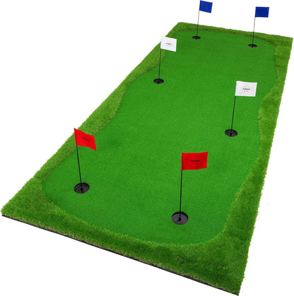 Kapler Golf Putting Green - 10 x 5 ft or 12 x 5 ft - Indoor & Outdoor Putting Practice