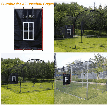 Kapler Backstop,Pitching Backstop,Fastpitch Baseball Backstop,Backstop with Strike Zone,Pitching Backdrop,Rubber Vinyl Backstop,Vinyl Batting Cage Backdrop