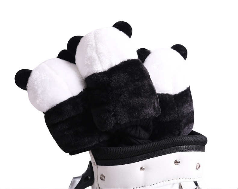 Panda-style 3 pieces golf head covers | Kapler Sports