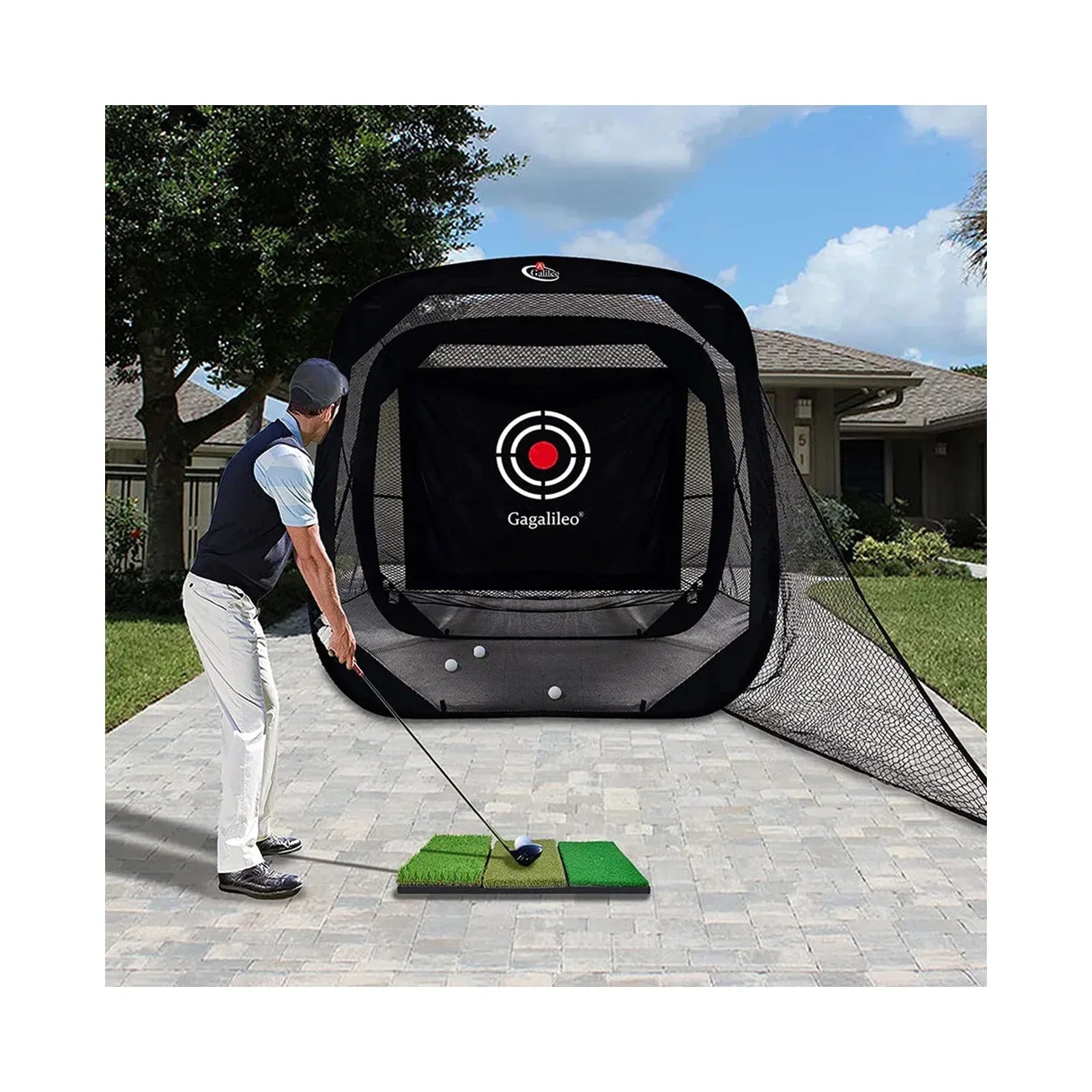Kapler Popup Golf Net 7'X7'X4' - Kapler Sports