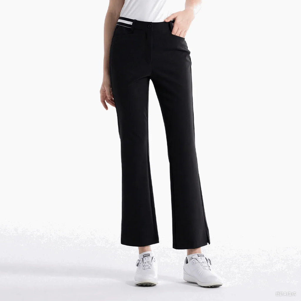 Kapler Women's Golf Pants Lightweight High Waisted 7/8 Ankle Pant with 4 Pockets for Athletic Lounge Travel Work - Kapler Sports