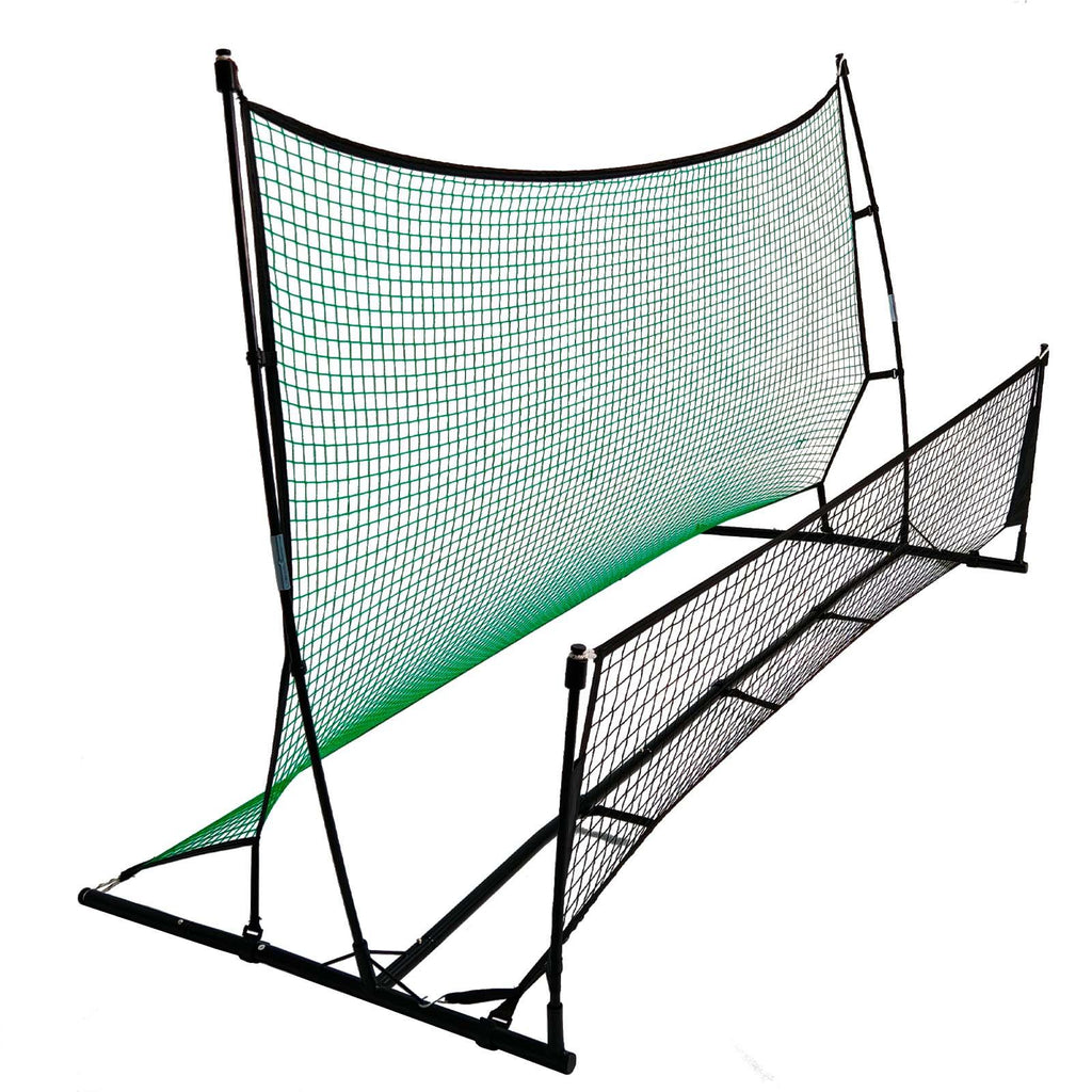 Portable Soccer Rebounder Net - Professional Football Training Equipment with Carry Bag | Solo & Team Practice for Passing, Volley & Shooting | Durable Iron Frame Construction 6X4 7X7FT - Kapler Sports