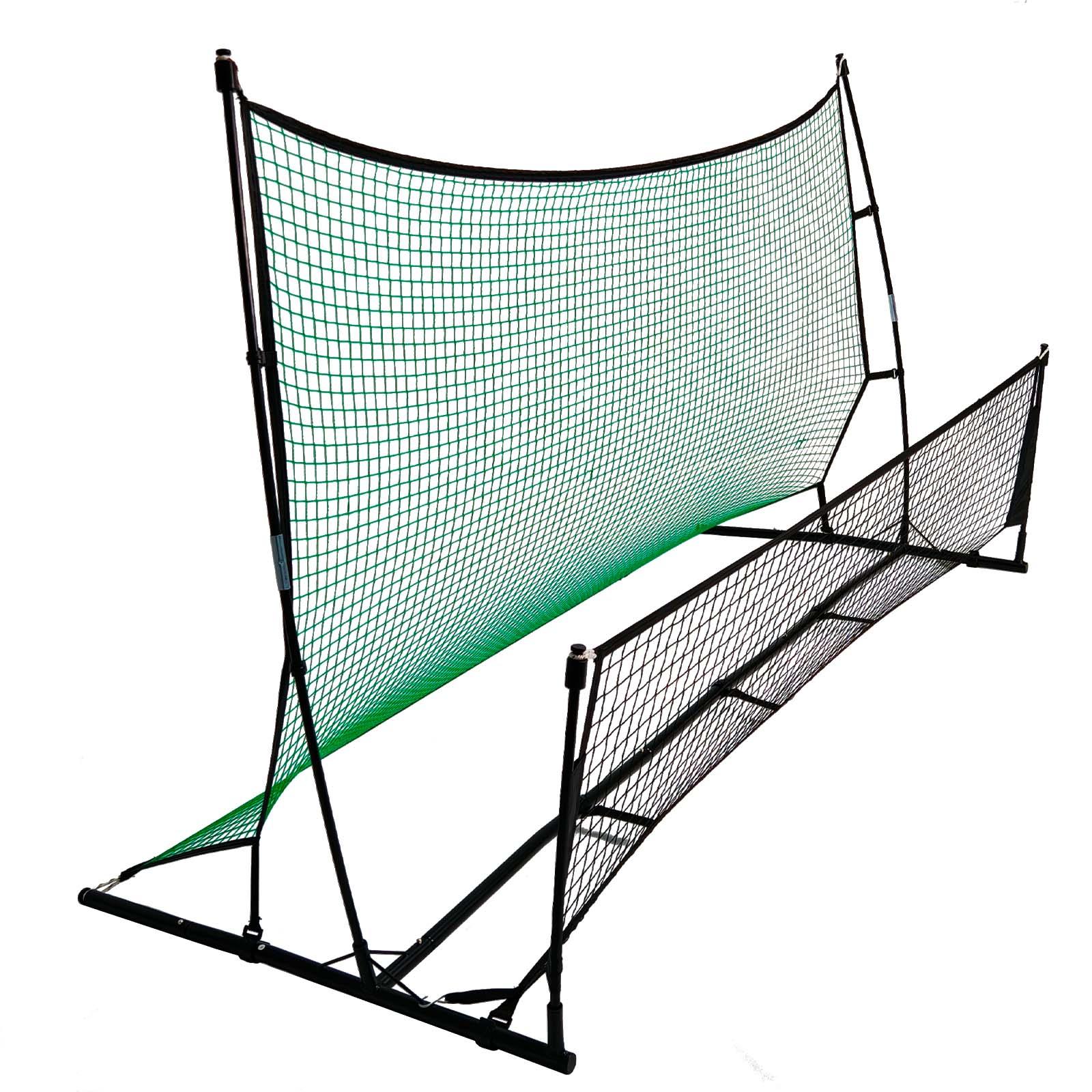 Portable Soccer Rebounder Net - Professional Football Training Equipment with Carry Bag | Solo & Team Practice for Passing, Volley & Shooting | Durable Iron Frame Construction 6X4 7X7FT - Kapler Sports