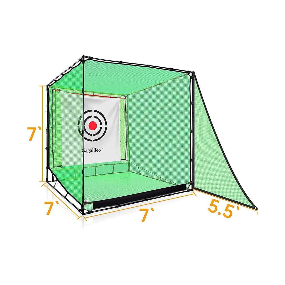 Golf practice net setup at home