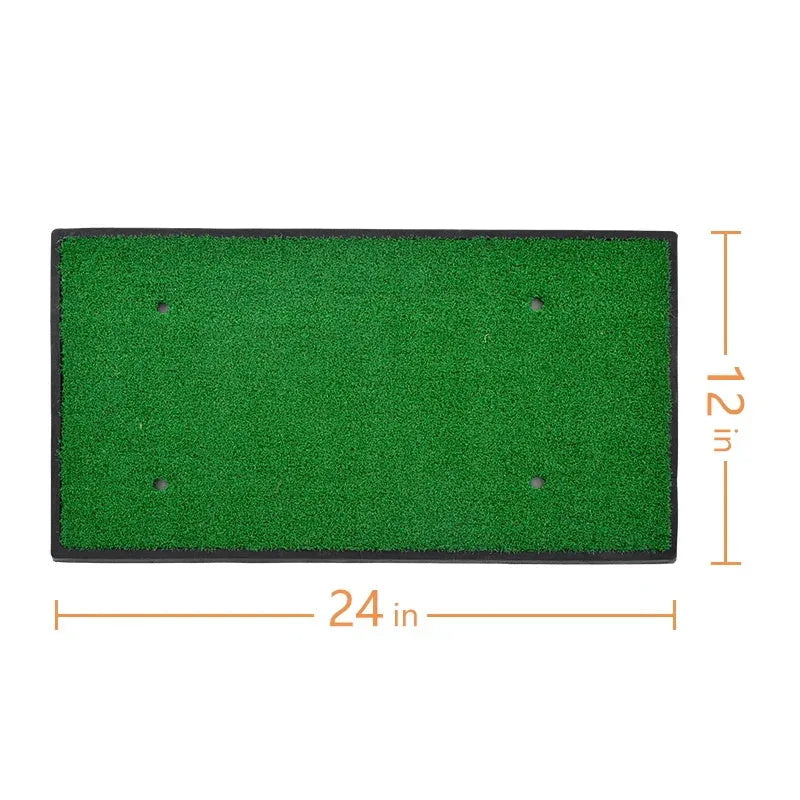 Kapler Sports Golf Hitting Mats Golf Turf Putting Grass Mat Golf Training Practice Turf with Tee Equipment | 12''x24'' - Kapler Sports