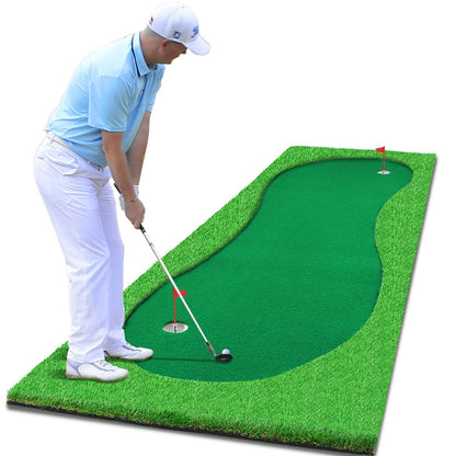 Kapler Golf Hitting Mats Golf Putting Training 10x4ft