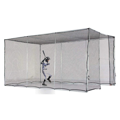 Baseball Softball Batting Cage with Wheels Rolling, Portable to Move| 16.4'X10'X8' | Kapler Sports-JP