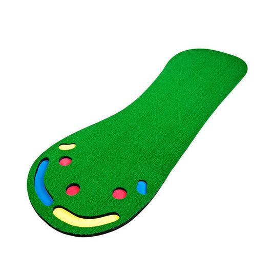 Kapler Multi-hole golf mat with slope