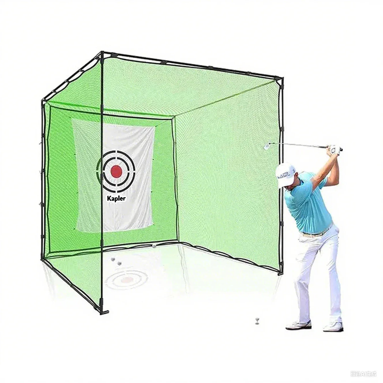 Kapler Outdoor Practice Golf Cage 8x8x8ft - Kapler Sports