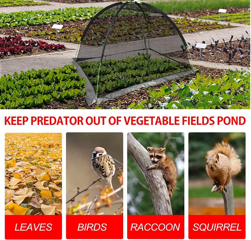 Kapler 19x2 FT Pond Cover Net vegetable plot Cover Net with Storage Bag
