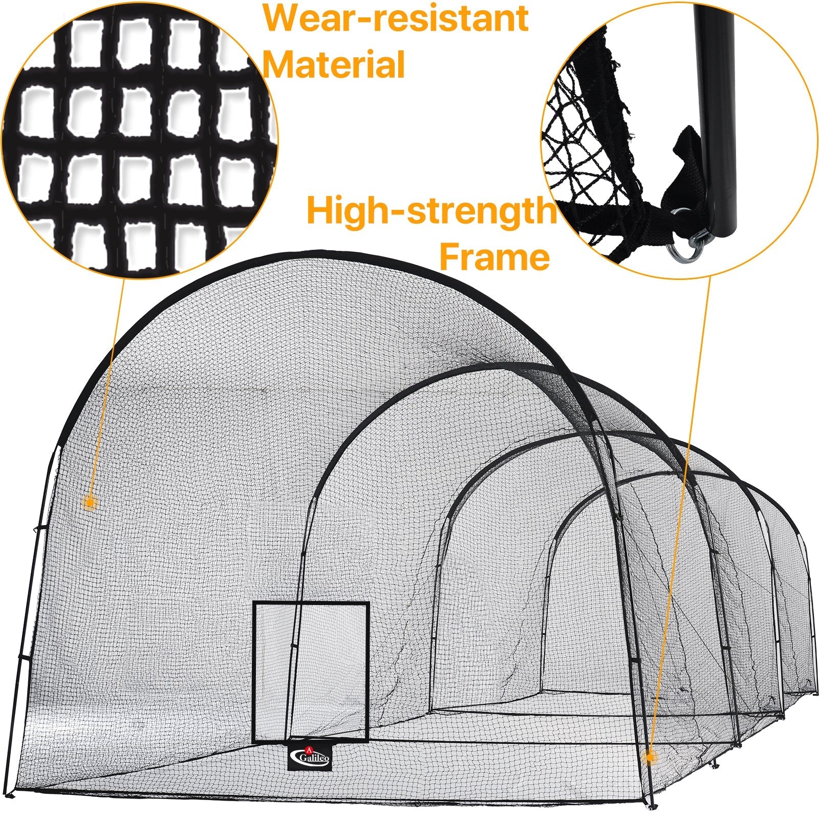 Kapler Baseball Practice Cage 33X12X10ft