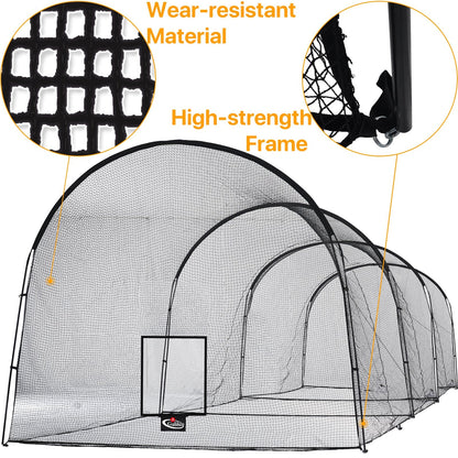 Kapler Baseball Practice Cage 33X12X10ft