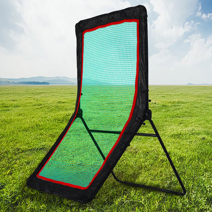 Baseball&Lacrosse Rebounder Net C 4FT x 7FT Multi-Position Pitch Back Trainer C Pitching, Fielding & Lacrosse Practice Net with High-Impact Bounce