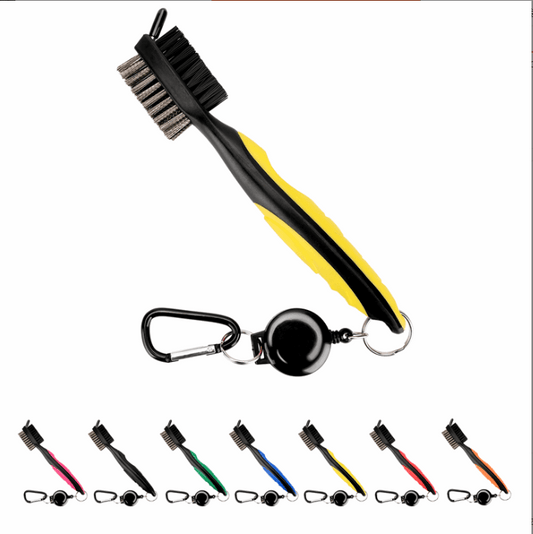 Double sided Ball brush with sheathed Brush Golf Club Brush Groove Cleaner | Kapler Sports