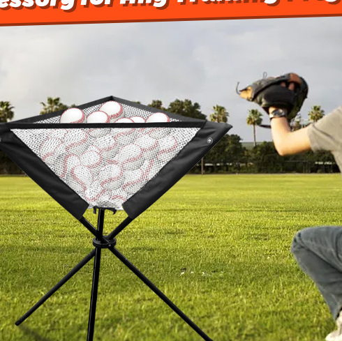 Baseball folding triangle ball frame