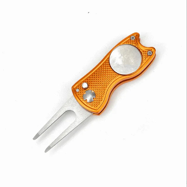 Foldable Stainless Steel Golf Green Folk | Kapler Sports - Kapler Sports