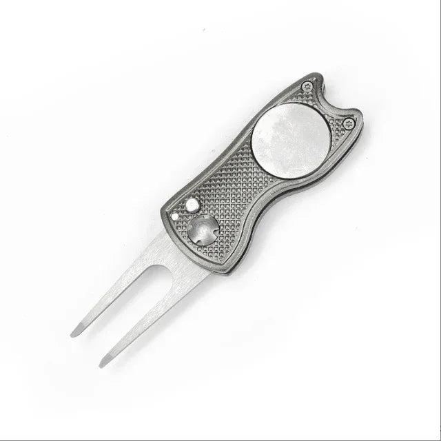 Foldable Stainless Steel Golf Green Folk | Kapler Sports - Kapler Sports