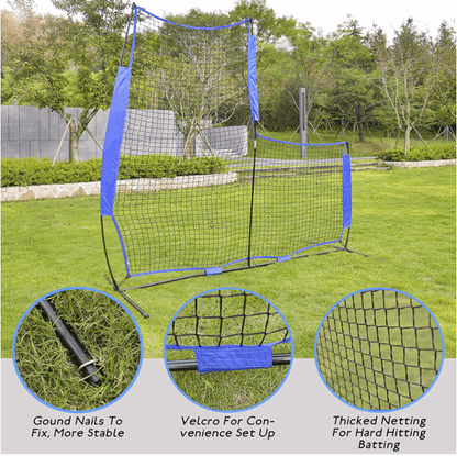 Kapler L-Shaped Softball relacement Pitching Screen 7X7ft