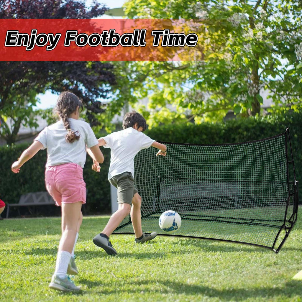 Portable Soccer Rebounder Net - Professional Football Training Equipment with Carry Bag | Solo & Team Practice for Passing, Volley & Shooting | Durable Iron Frame Construction 6X4 7X7FT - Kapler Sports