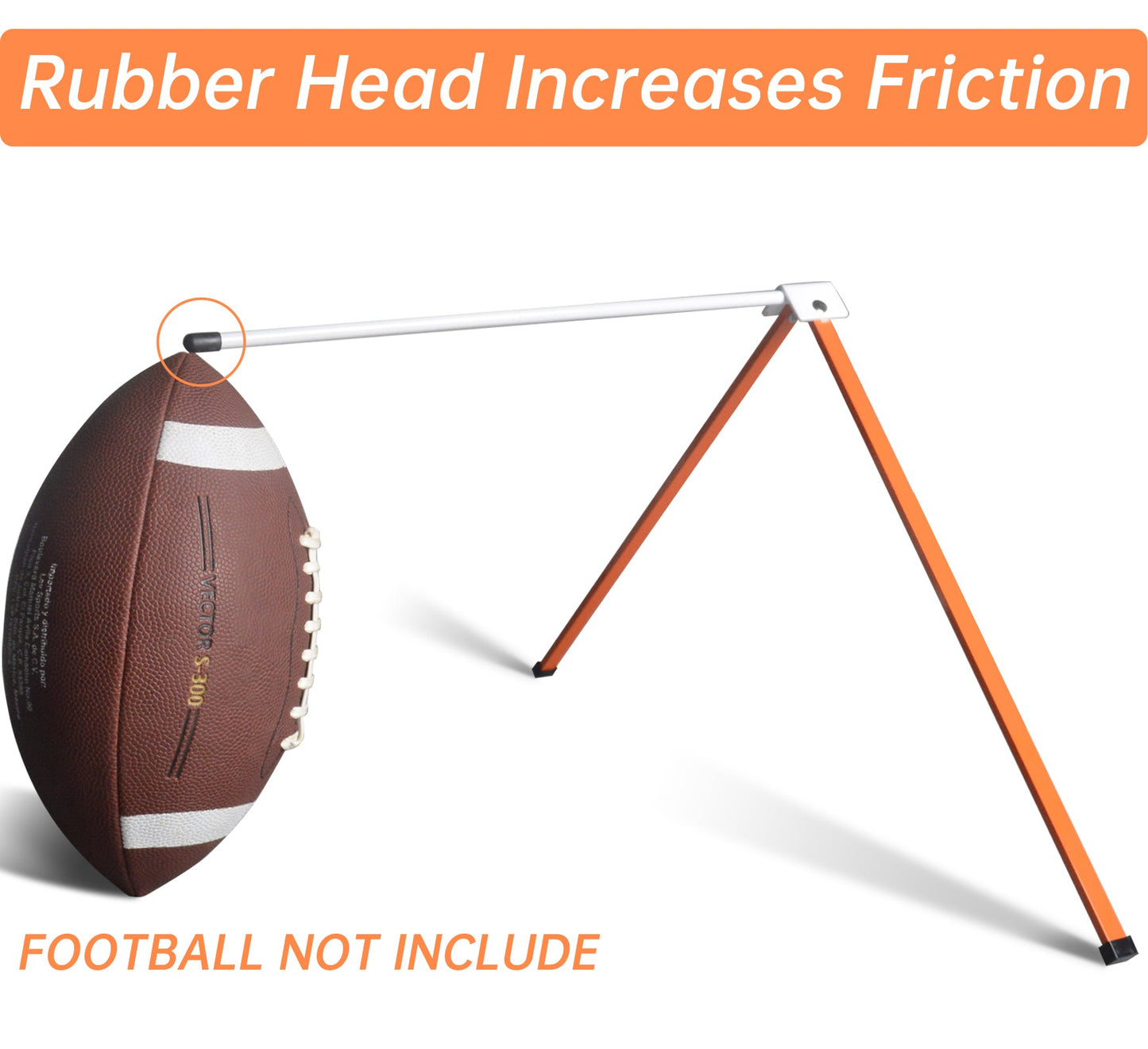 Kapler Metal Football Kicking Tee - Adjustable Field Goal Kicking Stand for All Football Sizes, Portable Practice Training Aid