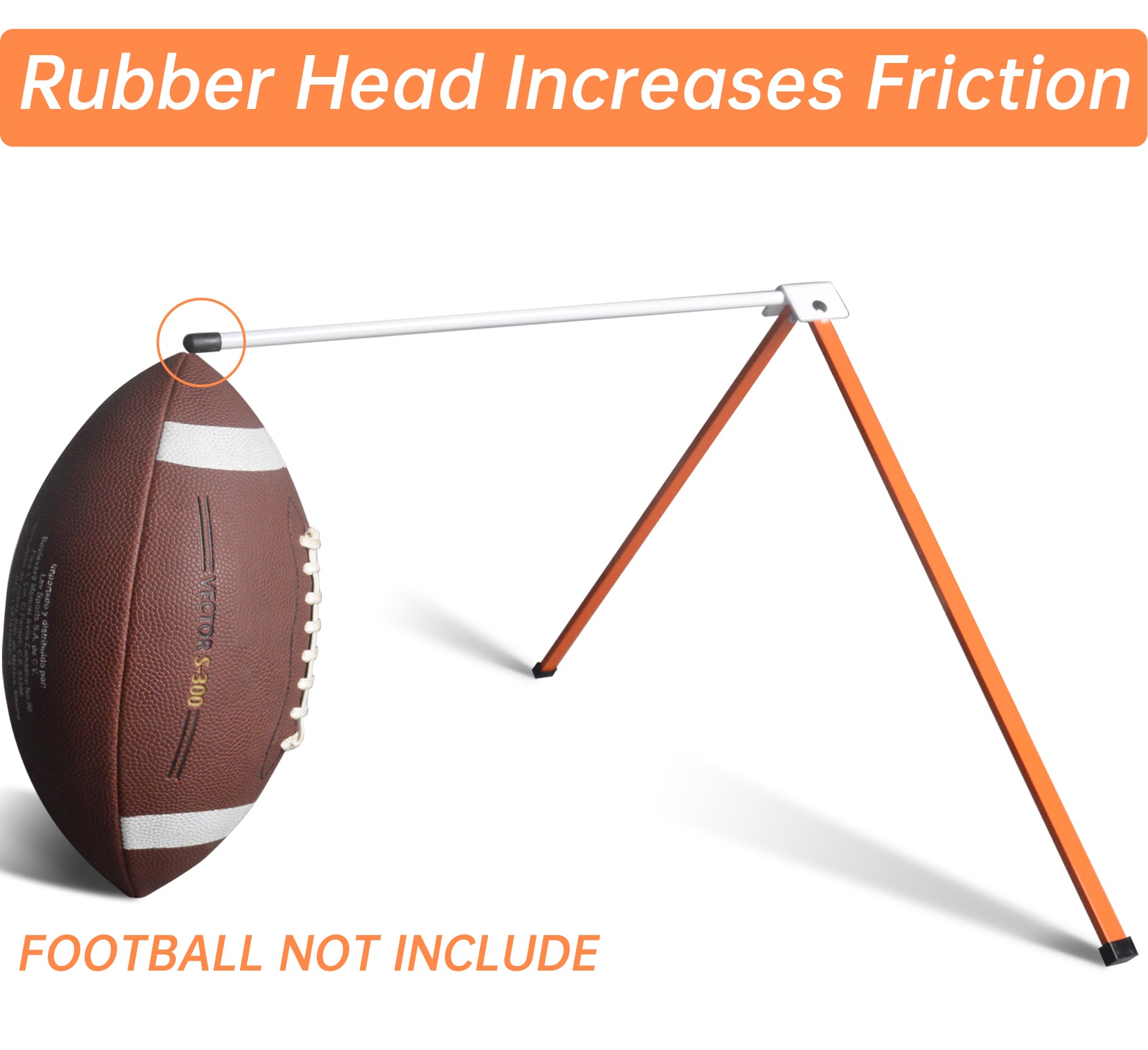 Kapler Metal Football Kicking Tee - Adjustable Field Goal Kicking Stand for All Football Sizes, Portable Practice Training Aid