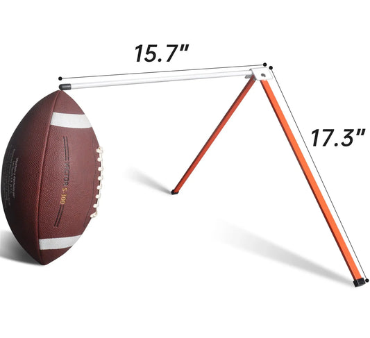 Kapler Metal Football Kicking Tee - Adjustable Field Goal Kicking Stand for All Football Sizes, Portable Practice Training Aid - Kapler Sports