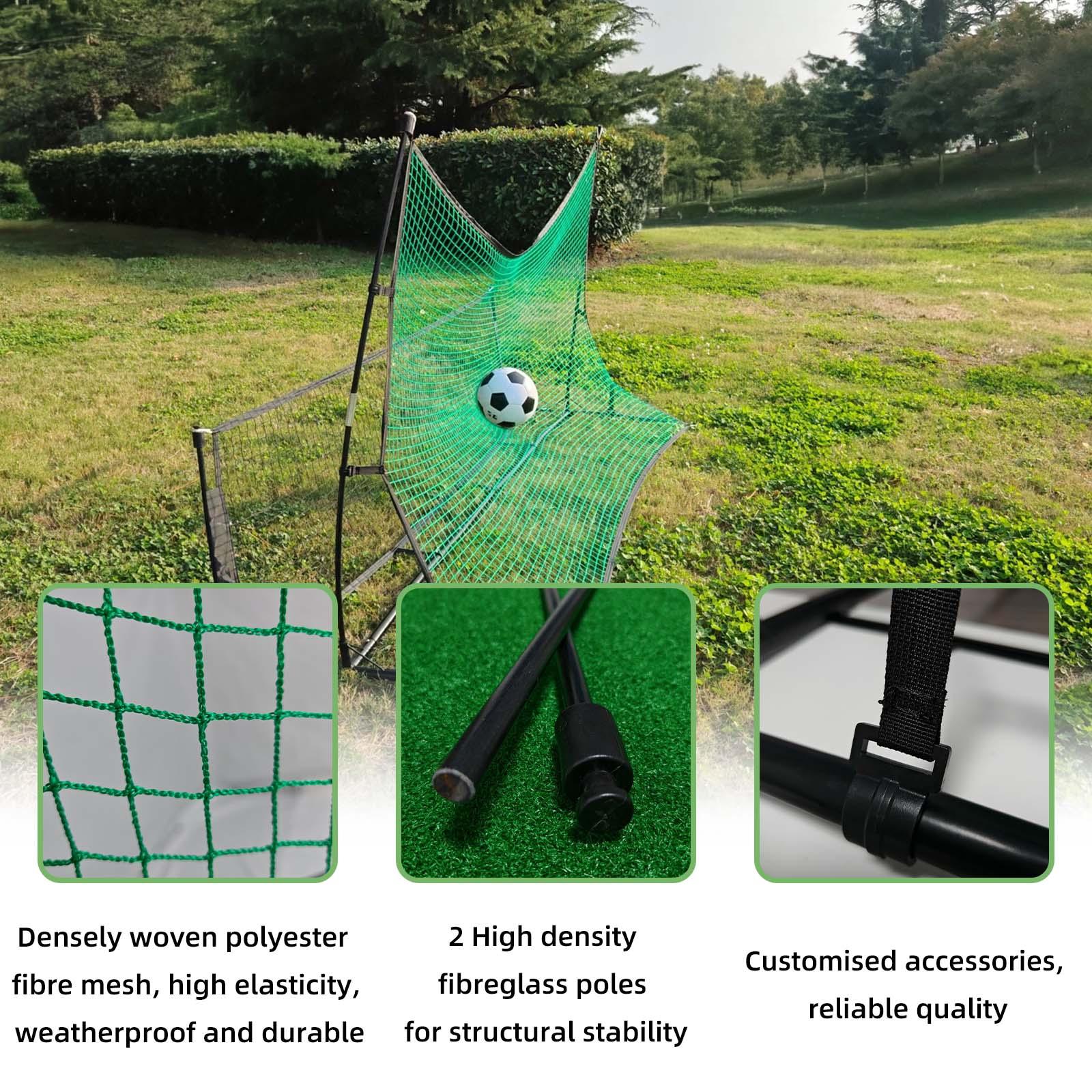 Portable Soccer Rebounder Net - Professional Football Training Equipment with Carry Bag | Solo & Team Practice for Passing, Volley & Shooting | Durable Iron Frame Construction 6X4 7X7FT - Kapler Sports