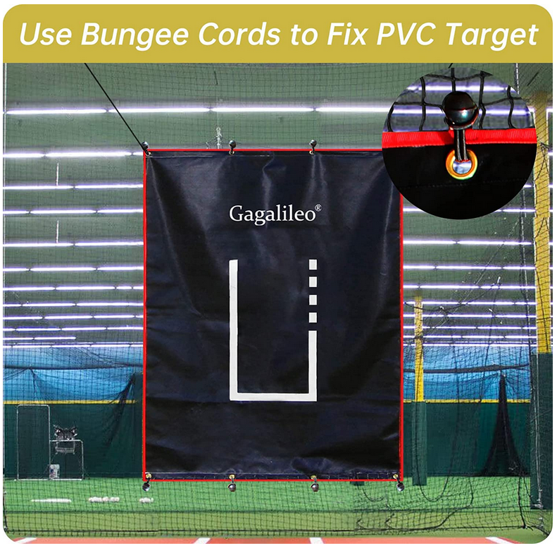Kapler Baseball Pitching Backstop with Strike Zone (6X5FT)