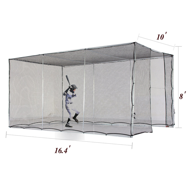 Baseball Batting Cage，Batting Cage Backyard Training Net for Baseball Softball, with Wheels Rolling | Kapler