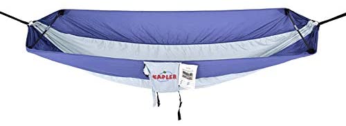 Kapler Camping Hammock, Single & Double Outdoor Hammock Portable for Backpacking with Nylon Tree Straps（Purple）