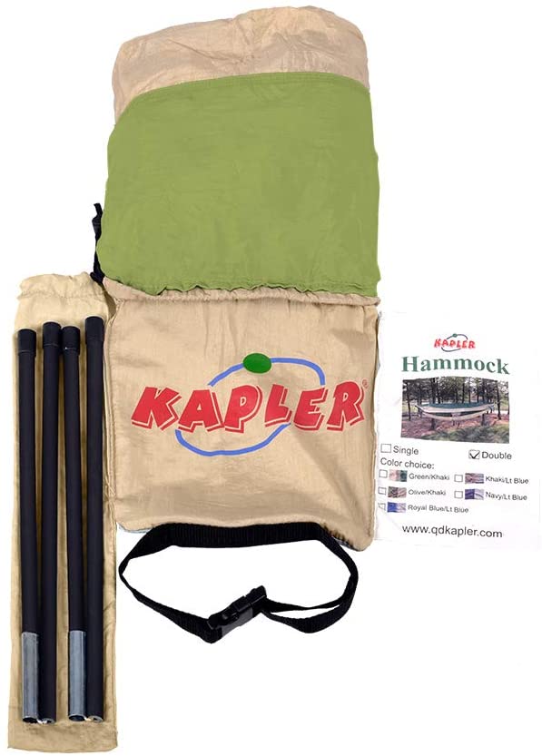 Kapler Camping Hammock, Single & Double Outdoor Hammock Portable for Backpacking with Nylon Tree Straps