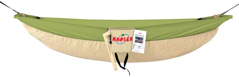 Kapler Camping Hammock, Single & Double Outdoor Hammock Portable for Backpacking with Nylon Tree Straps