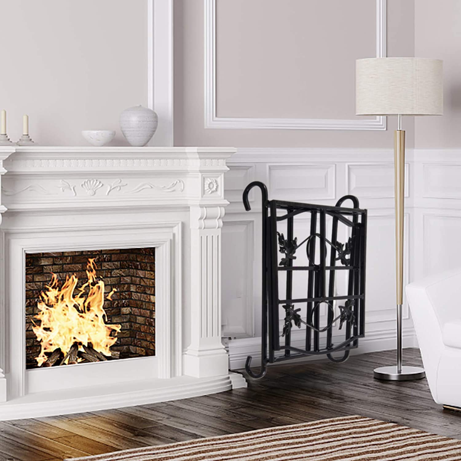 Kapler Foldable Fireplace Wood Rack Log Holder