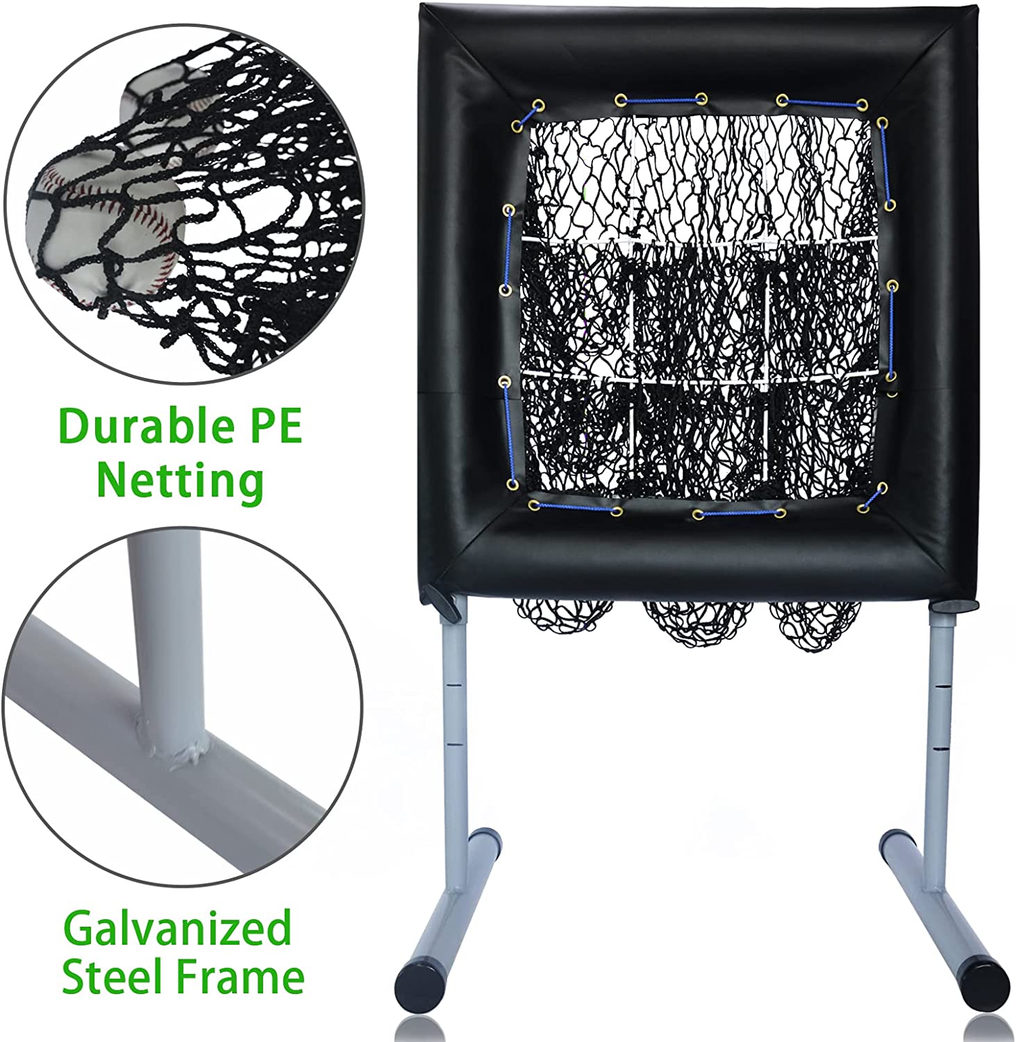 Kapler Adjustable Pitching Net for Baseball Softball