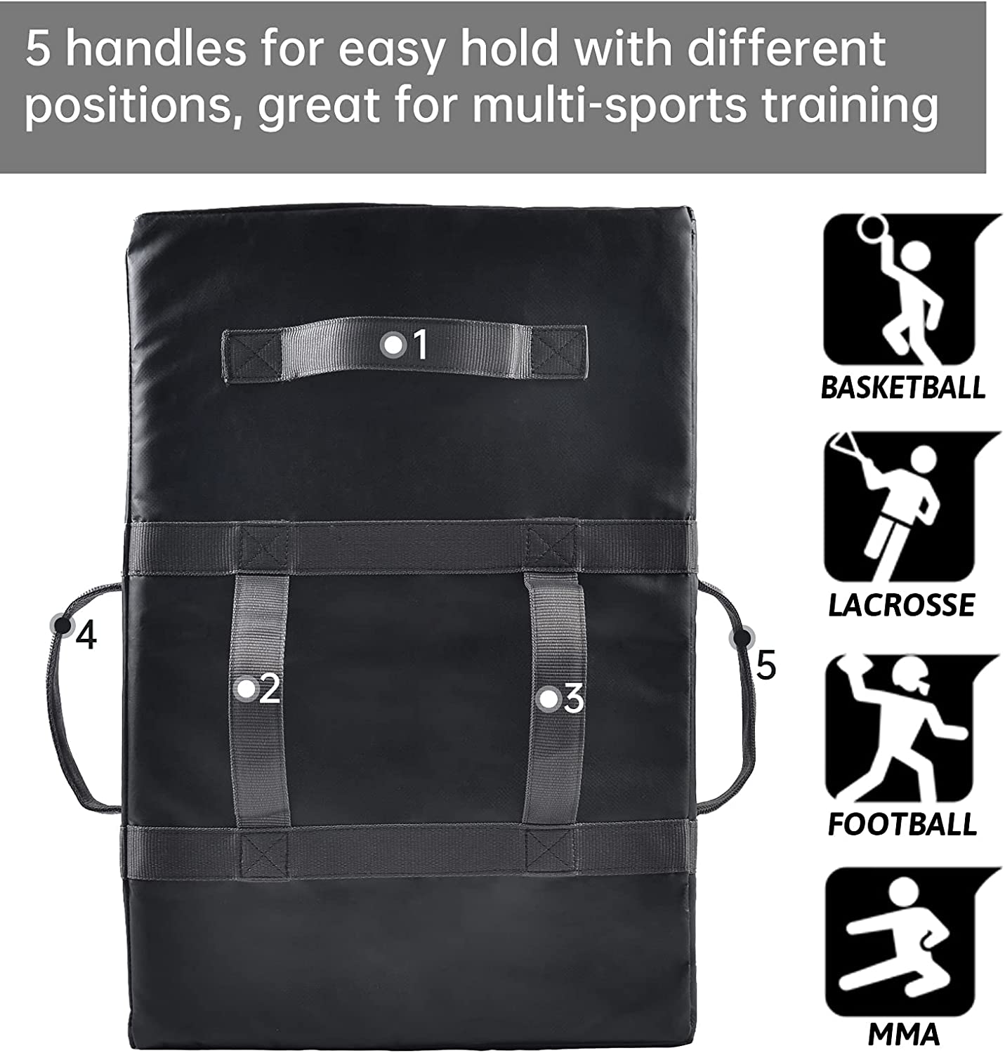 Kapler Blocking Pad for Football Basketball Lacrosse Sports Training Shield,Football Pads,24" x 16" Boxing Martial Arts Kicking Shields
