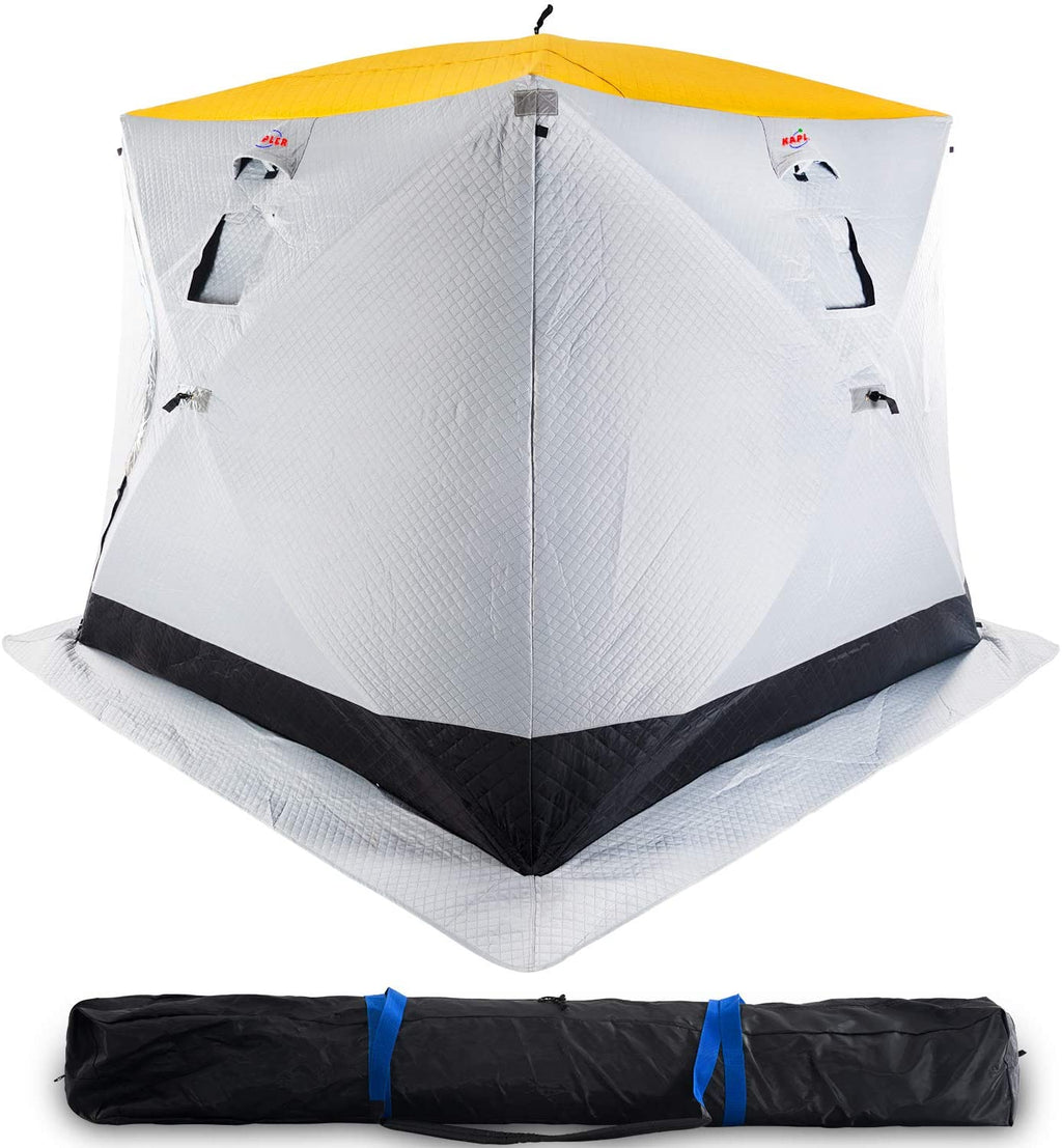 Kapler Portable Ice Fishing Shelter/ Tent, 3-4 Person Water-Repellent