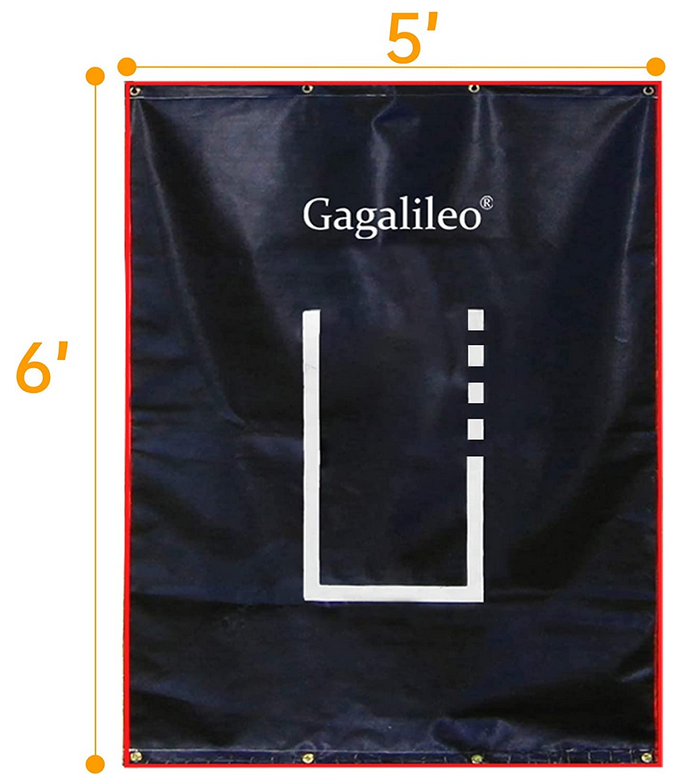 Kapler Baseball Pitching Backstop with Strike Zone (6X5FT)