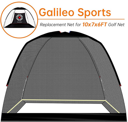 Kapler Golf Net Only, 10x7x6ft Golf Net Replacement